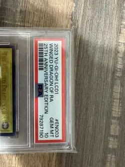 2023 Yugioh LC01-EN003 The Winged Dragon of Ra Ultra Limited PSA 10 Gem Mint - Image 3