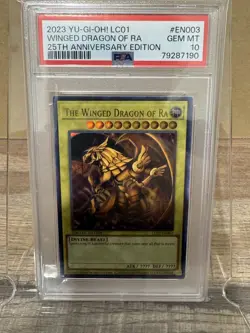 2023 Yugioh LC01-EN003 The Winged Dragon of Ra Ultra Limited PSA 10 Gem Mint - Image 4