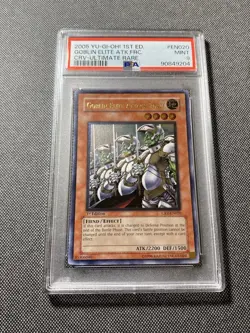 2005 Yugioh Ultimate Rare Goblin Elite Attack Force 1st Ed CRV-EN020 PSA 9 - Image 1