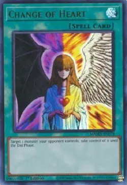 *** CHANGE OF HEART *** 1ST EDITION MAMA-EN078 (NM) ULTRA RARE YUGIOH! - Image 1