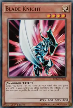 LDK2-ENK13 BLADE KNIGHT COMMON 1ST EDITION YuGiOh CARD - Image 1