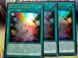 Yugioh Scatter Fusion X3 Ultra MP23-EN140 1st Near Mint Playset - Image 1