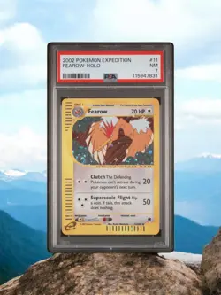 2002 Pokemon TCG Expedition #11 Fearow Holo PSA 7 Graded Card - Image 1