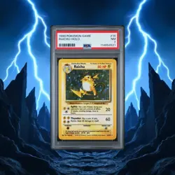 1999 Pokemon Game Base Raichu Holo #14 PSA 7 Graded TCG Card - Image 1