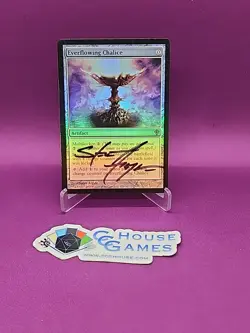 MTG Foil Everflowing Chalice Signed Steve Argyle Worldwake Black Sig *CCGHouse* - Image 1