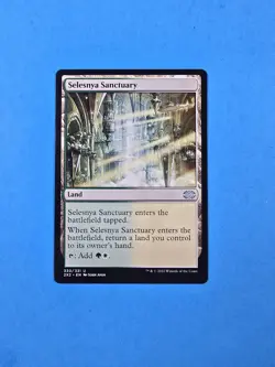 1x Selesnya Sanctuary Double Masters 2x2 Mtg Magic Gathering Card Land 330 - Image 1