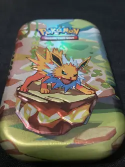 *EMPTY* Pokemon Prismatic Mini Tin - Jolteon - NO COIN. NO ART CARD. NO PACKS #2 - Image 1