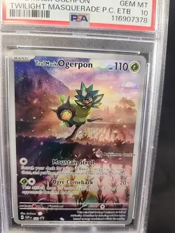 2024 POKEMON TWM POKEMON CENTER ETB PROMO SVP #123 TEAL MASK OGERPON PSA 10 - Image 3