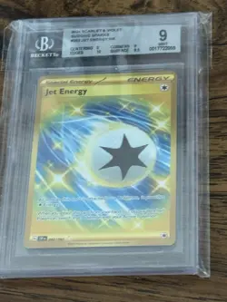 Pokemon TCG Jet Energy Sv08: Surging Sparks Holo Hyper Rare Card 252/191 - Image 1