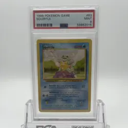 1999 Pokemon Game Unlimited Squirtle 63/102 PSA 9 Mint - Image 1