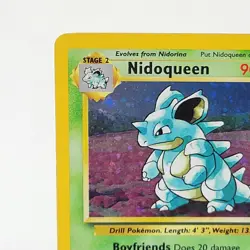 Pokemon TCG Nidoqueen Holo Unlimited Card 12/130 Base Set 2 MP - Image 5