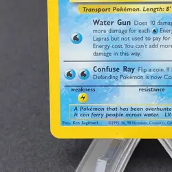 Pokemon TCG Lapras 10/62 Fossil Set 1999 Holo Rare -MP - Image 5