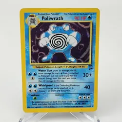 Poliwrath 15/130 Base Set 2 Unlimited Holo Rare MP Pokemon TCG - Image 1