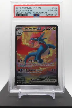 PSA 10 - Salamence EX 187/159 Special Illustration Rare - 2025 Pokemon JTG EN - Image 1