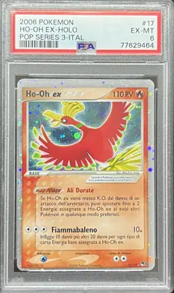 POKEMON~HO-OH EX~17/17~POP SERIE 3~ITALIANO~PSA 6 - Image 1