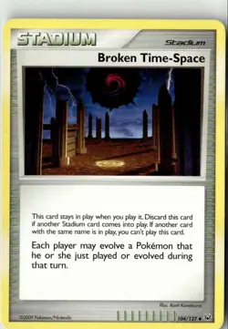 2009 PLATINUM BASE SET BROKEN TIME-SPACE 104/127 - Image 1