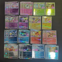 Pokemon TCG CBB2C Sylveon Umbreon Jolteon Flareon 46*Lot FM - Image 1