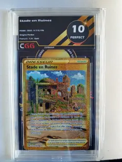 Carte pokemon Stade en Ruines (LOR 215) Origine Perdue CGG 10 FRANCAIS 25980069 - Image 1