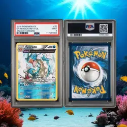 2015 Pokemon XY Ancient Origins Gyarados Reverse Foil Holo #21 PSA 9 Graded Card - Image 2
