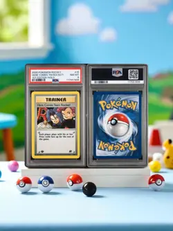 2000 Pokemon 1st Edition Here Comes Team Rocket! Holo #15 PSA 8 Graded Card - Image 2