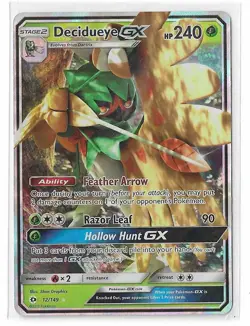 Decidueye GX 012/149 Sun & Moon Base Set Ultra Rare Holo 2017 Pokemon TCG NM - Image 1