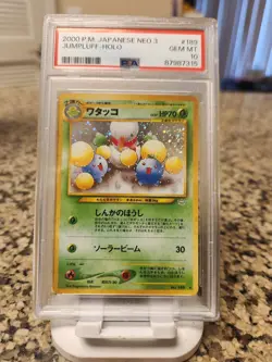 Pokemon Neo 3 JumpLuff-Holo #189 2000 Japanese PSA 10 - Image 2