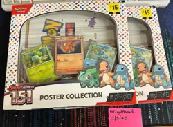 Nintendo Pokemon TCG Scarlet & Violet - 151 Poster Collection Box - 3 Packs 820650853166 - Image 2