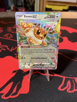Eevee EX 075/131 Full Art Holo Rare SV Prismatic Evolutions NM Pokemon TCG - Image 1