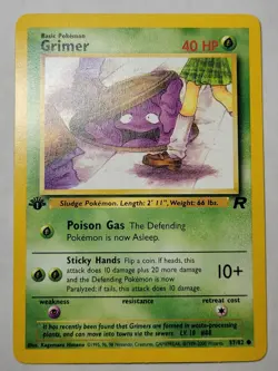 Grimer Pokemon Team Rocket 1st Edition Regular Common PKMN NM/M - Image 1
