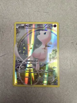 Pokemon TCG Mew XY110 Holo Black Star Promo Light Play - Image 1