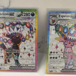 Pokemon TCG Umbreon Ex Espeon Ex Svp 175 176 Promo Pair NM Prismatic Evolution - Image 5