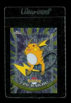 POKEMON Trading Card Pokemon Card 2000 Topps Chrome Series 1 Raichu #26 - Image 1