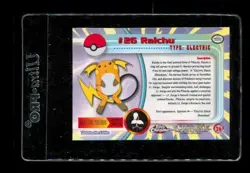 POKEMON Trading Card Pokemon Card 2000 Topps Chrome Series 1 Raichu #26 - Image 2