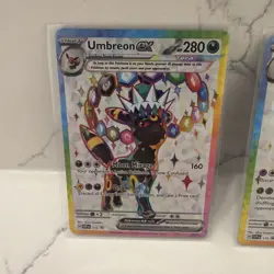 Pokemon TCG Umbreon Ex Espeon Ex Svp 175 176 Promo Pair NM Prismatic Evolution - Image 2