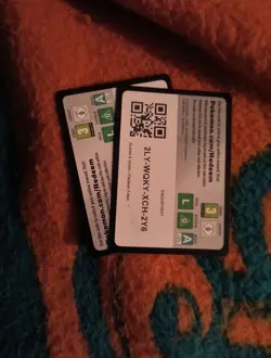 2 pokemon code cards - Image 1