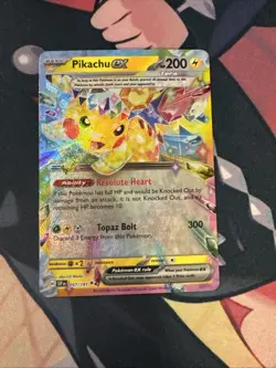 Pokemon Pikachu TCG Surging Sparks EX Double Rare Holo Card 057/191 NM Condition - Image 1