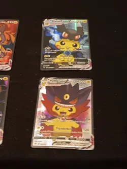4 Pikachu Pokemon Card Holo GX VSTAR VMAX GX EX Cosplay Art - Image 3