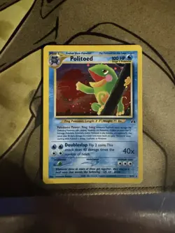 Pokemon TCG Politoed Holo Rare Card 8/75 Neo Discovery Unlimited Edition - Image 2