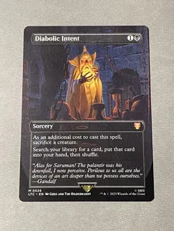 Diabolic Intent (Borderless) Commander: the Lord of the Rings MTG NM Magic Card - Image 1