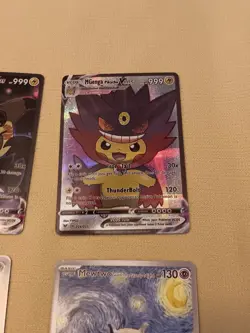 2 Pikachu Pokemon Card Holo GX VSTAR VMAX GX EX Cosplay Art- 2 Van Gogh - Image 3