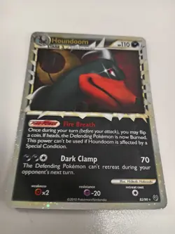 Houndoom Holo 82/90 Pokemon Card 2010 Undaunted Set #LIVE - Image 1