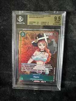 One Piece Card Game Nami OP02-036 SR Parallel Paramount War BGS 9.5 GEM MINT #4 - Image 1