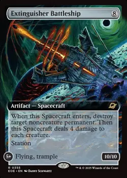 1x - Extinguisher Battleship - (extended art) - Edge of Eternities - NM MTG - Image 1