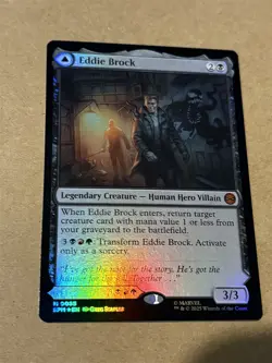 mtg foil Eddie Brock / Venom Lethal Protector, mythic rare, Spiderman, unplayed - Image 1