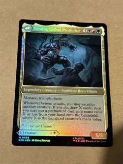 mtg foil Eddie Brock / Venom Lethal Protector, mythic rare, Spiderman, unplayed - Image 2