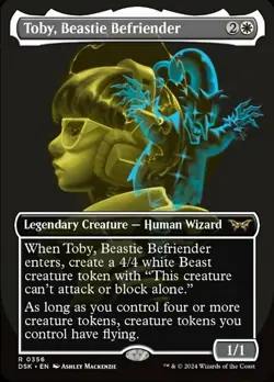 x1 Toby, Beastie Befriender - Showcase R MTG Duskmourn: House of Horror M/NM, En - Image 1