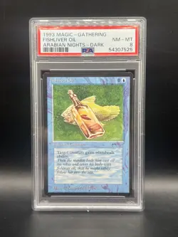 PSA 8 Fishliver Oil Dark Mtg Arabian Nights 1993 - Image 1