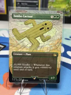 Jumbo Cactuar BORDERLESS Final Fantasy Magic MTG NM - Image 1