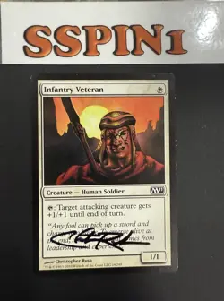 MTG Infantry Veteran Signed Christopher Rush - Image 1