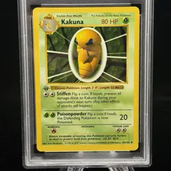 Kakuna #33 1st Edition Base Set 1999 Pokemon Game PSA 9 ?? - Image 2
